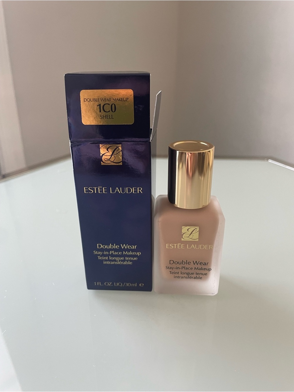 Estee Lauder Double Wear Foundation Shell 1C0 Brand New, Stay in Place Long Wear
